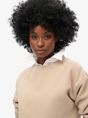 Superdry Cobblestone Grey Essential Logo Sweatshirt - Image 3 of 5