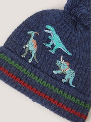 Monsoon Blue Dinosaur Hat & Gloves Set - Image 3 of 3