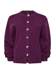 Violets - Star by Julien MacDonald Knitted Gold Button Cardigan - Attēls 5 no 6