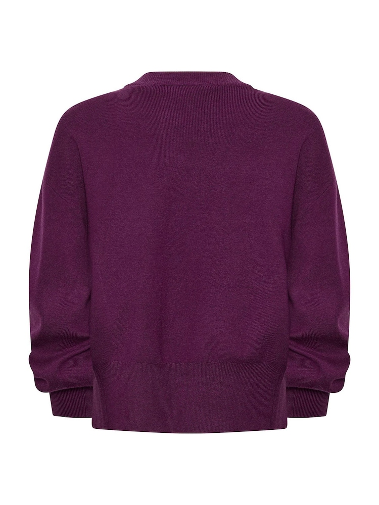 Violets - Star by Julien MacDonald Knitted Gold Button Cardigan - Attēls 6 no 6