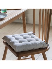 Gallery Home Set of 2 Natural Striped Reversible Seat Pads - Image 1 of 6