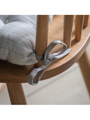 Gallery Home Set of 2 Natural Striped Reversible Seat Pads - Image 3 of 6