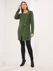 Star by Julien MacDonald Green Biker Cardigan - Image 2 of 6
