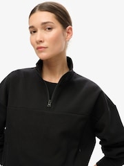 Superdry Black Sport Tech Relaxed Half Zip Jumpers - Image 3 of 4