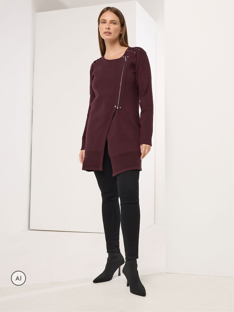 Star by Julien MacDonald Red Biker Cardigan - Image 2 of 6