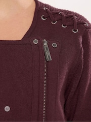 Star by Julien MacDonald Red Biker Cardigan - Image 4 of 6