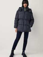 GANT Blue Mid Length Down Jacket - Image 2 of 7