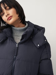 GANT Blue Mid Length Down Jacket - Image 4 of 7