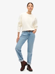 Superdry Off White Essential Logo Sweatshirt - Image 2 of 3