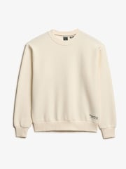 Superdry Off White Essential Logo Sweatshirt - Image 3 of 3