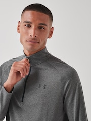 Gris - Forro polar con cremallera Tech Quarter de Under Armour - Imagen 2 de 4