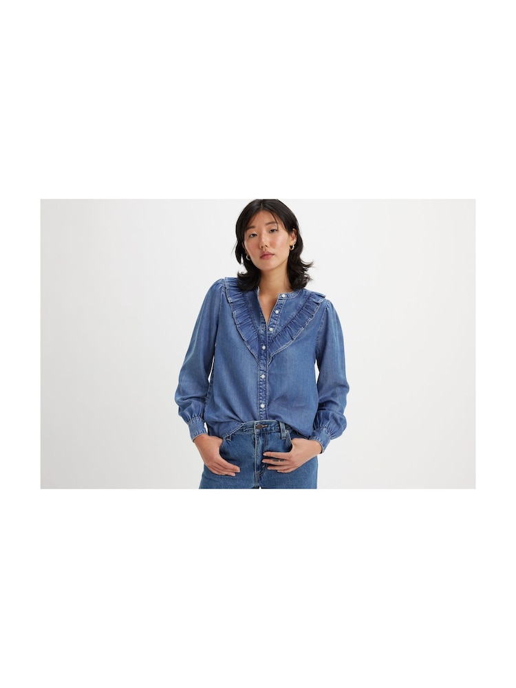 Levi's® In Patches 2 100% Cotton Carinna Blouse Denim Shirt - Image 1 of 7