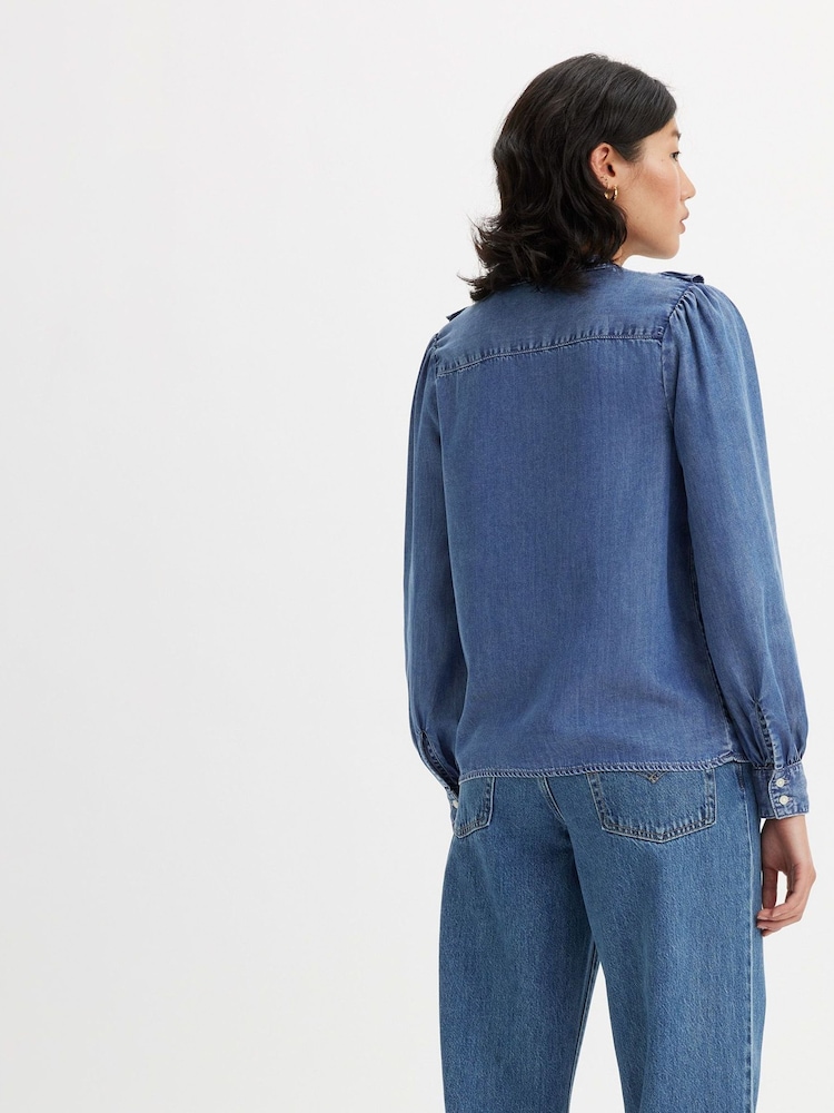 Levi's® In Patches 2 100% Cotton Carinna Blouse Denim Shirt - Image 2 of 7