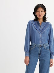 Levi's® In Patches 2 100% Cotton Carinna Blouse Denim Shirt - Image 3 of 7