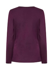 Star by Julien MacDonald Purple Wrap Jumper With Metal Trim - Image 6 of 6