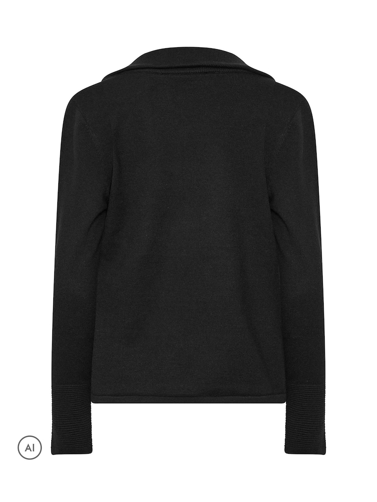 Star by Julien MacDonald Short Shawl Collar Zip Cardigan - 6суретінің 6 суреті