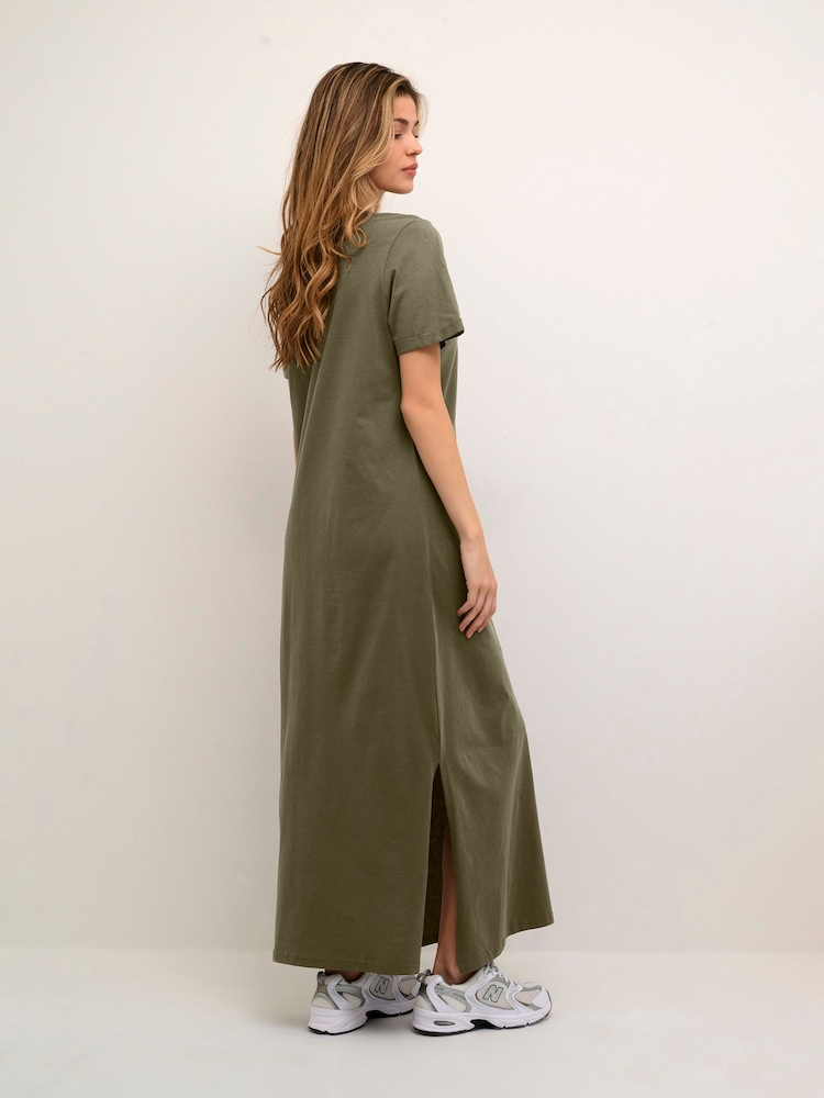 Kaffe Celina Full Length 100% Cotton T-Shirt Dress - Image 2 of 5 Kaffe Celina Full Length 100% Cotton T-Shirt Dress - Image 2 of 5