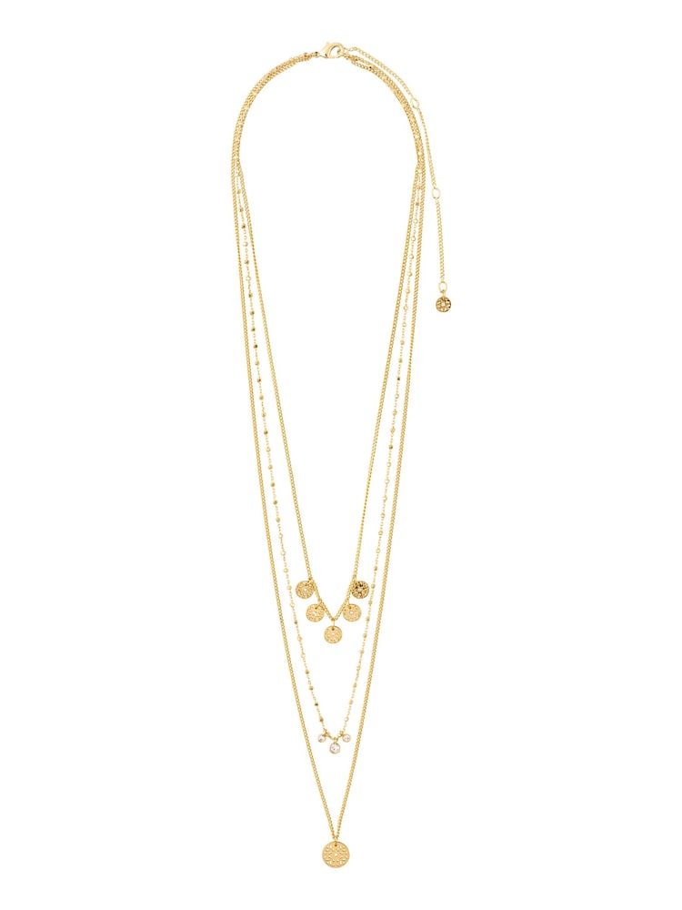 PILGRIM Gold Plated Carol Bohemian Layered Necklace 3-in-1 Set - Image 1 of 4