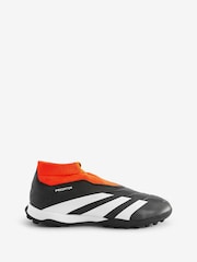 adidas Black Predator 24 League Laceless Turf Boots - Image 1 of 11
