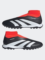 adidas Black Predator 24 League Laceless Turf Boots - Image 6 of 11