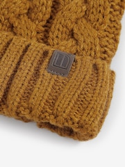 Ochre rumena - Pleteni kabel Pom Hat (1-16let) - Slika 2 iz 2