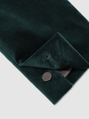 Reiss Green Apsara Tailored Fit Velvet Single-Breasted Blazer - Image 12 of 13