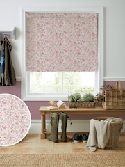Laura Ashley Peony Pink Rowena Made to Measure Roman 100% Cotton Blinds - Image 1 of 6