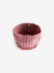 Pink Ribbed Knitted Snood (1-16yrs) - Image 1 of 2