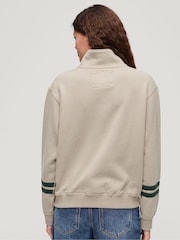 Cinza paralelepípedo - Superdry Athletic Applique Half Zip 100% Sweatshirt - Imagem 6 de 11
