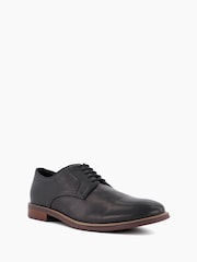 Dune London Black Standard Fit Stanleyy Soft Leather Gibson Shoes - Image 2 of 6