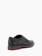 Dune London Black Standard Fit Stanleyy Soft Leather Gibson Shoes - Image 3 of 6