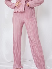 In The Style Pink Perrie Sian Plisse Trousers - Image 4 of 5