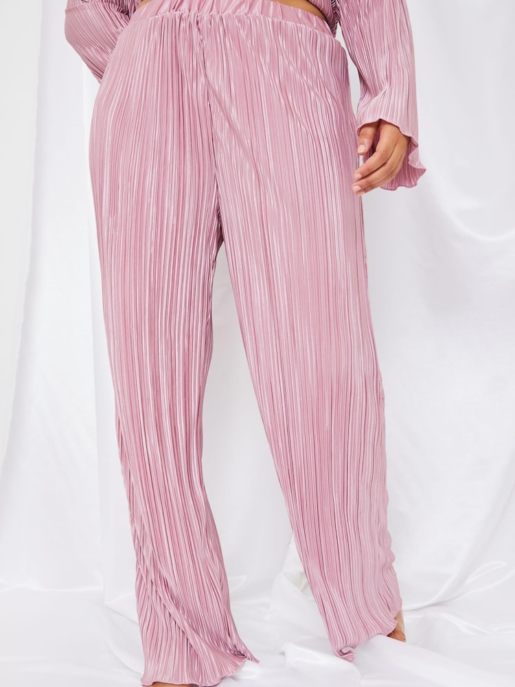 In The Style Pink Perrie Sian Plisse Trousers - Image 5 of 5