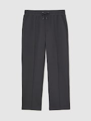 Reiss Charcoal Grey Form Premium Interlock Straight-Leg Joggers - Image 2 of 7