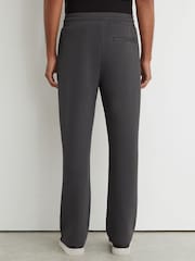 Reiss Charcoal Grey Form Premium Interlock Straight-Leg Joggers - Image 5 of 7