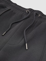 Reiss Charcoal Grey Form Premium Interlock Straight-Leg Joggers - Image 7 of 7