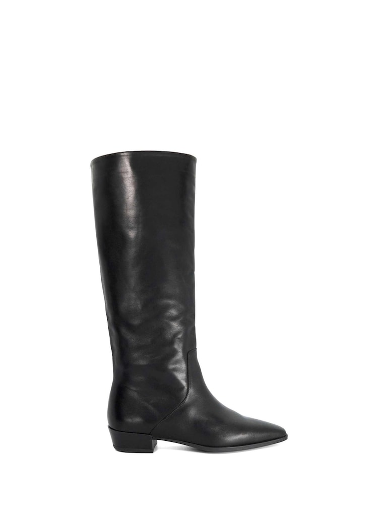 Dune London Black Torrie Knee High Boots - Image 1 of 5