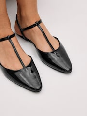 Black Forever Comfort T Bar Slingback Shoes - Image 2 of 7