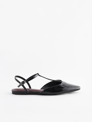 Black Forever Comfort T Bar Slingback Shoes - Image 4 of 7