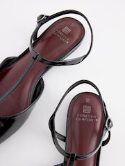Black Forever Comfort T Bar Slingback Shoes - Image 5 of 7