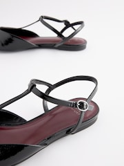 Black Forever Comfort T Bar Slingback Shoes - Image 7 of 7