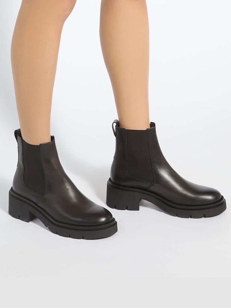 Dune London Brown Padelle Ankle Boots - Image 1 of 6