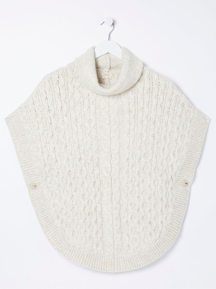 FatFace Cream Penny Poncho - Image 5 of 5 FatFace Cream Penny Poncho - Image 5 of 5