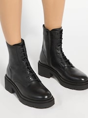 Dune London Black Pion Ankle Boots - Image 1 of 6