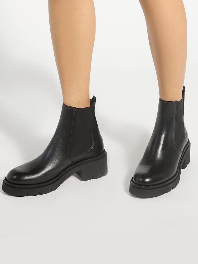 Dune London Black Padelle Ankle Boots - Image 6 of 6