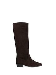 Dune London Dark Brown Torrie Knee High Boots - Image 1 of 5
