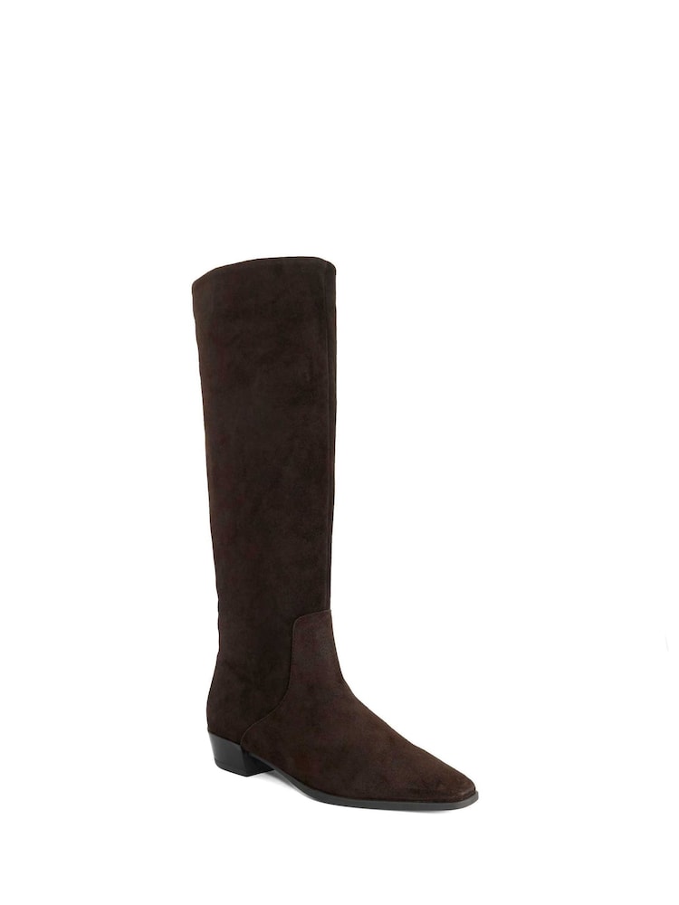 Dune London Dark Brown Torrie Knee High Boots - Image 2 of 5 Dune London Dark Brown Torrie Knee High Boots - Image 2 of 5