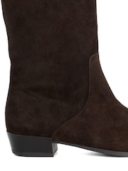 Dune London Dark Brown Torrie Knee High Boots - Image 5 of 5