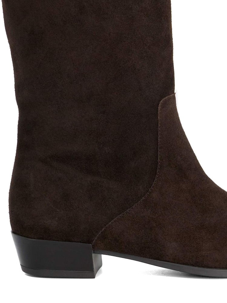 Dune London Dark Brown Torrie Knee High Boots - Image 5 of 5 Dune London Dark Brown Torrie Knee High Boots - Image 5 of 5