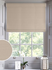 Oyster Natural Voyage Maison Jasper Made To Measure Roman Blind - Image 1 of 6